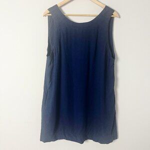 Vintage Navy Linen Blend Tunic